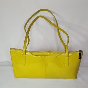 HOBO Yellow Patent Leather Shoulder Purse